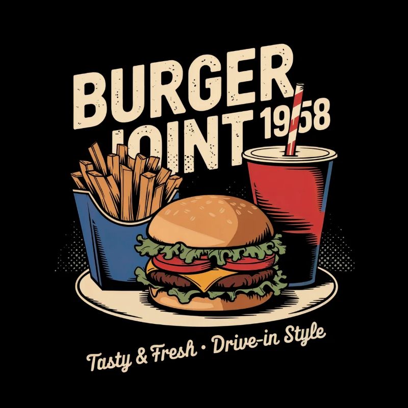 Vintage Diner Werbung