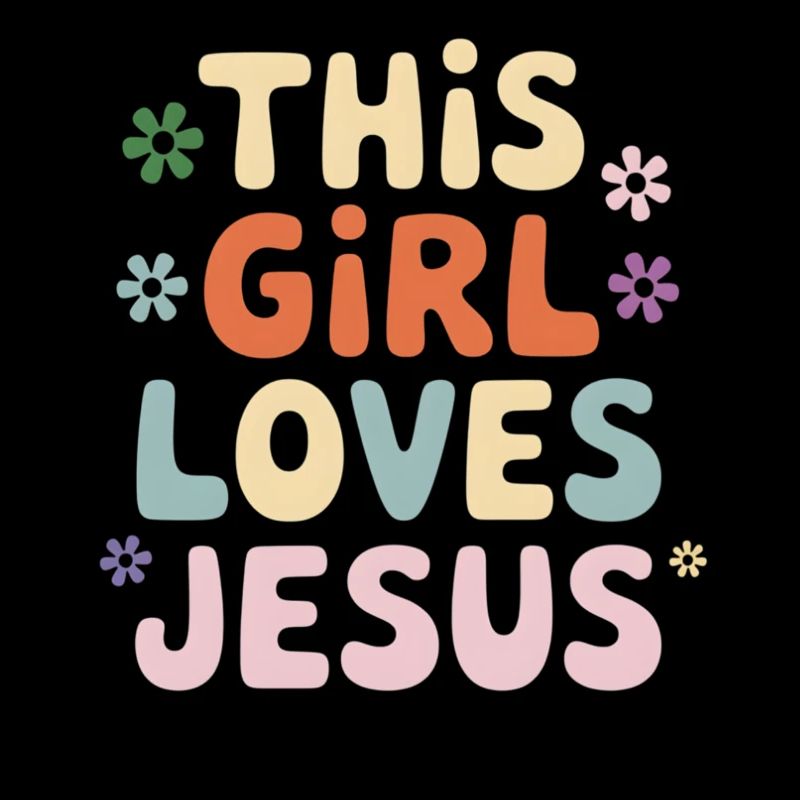 Dieses Mädchen liebt Jesus