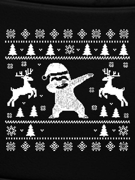Dabbing Faultier Weihnachtskunst