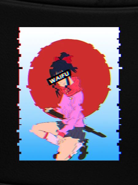 Glitch Samurai Waifu: Vaporwave-Ästhetik