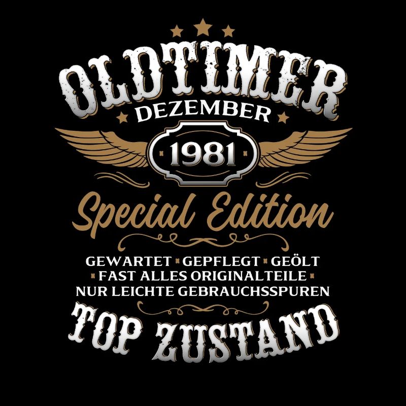 44. Geburtstag Geschenk Oldtimer Dezember 1981