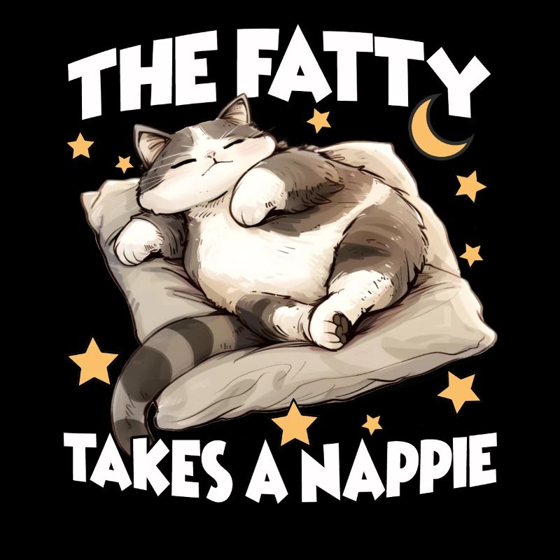 Faulenzer & Katzenliebhaber Geschenkidee Chonk