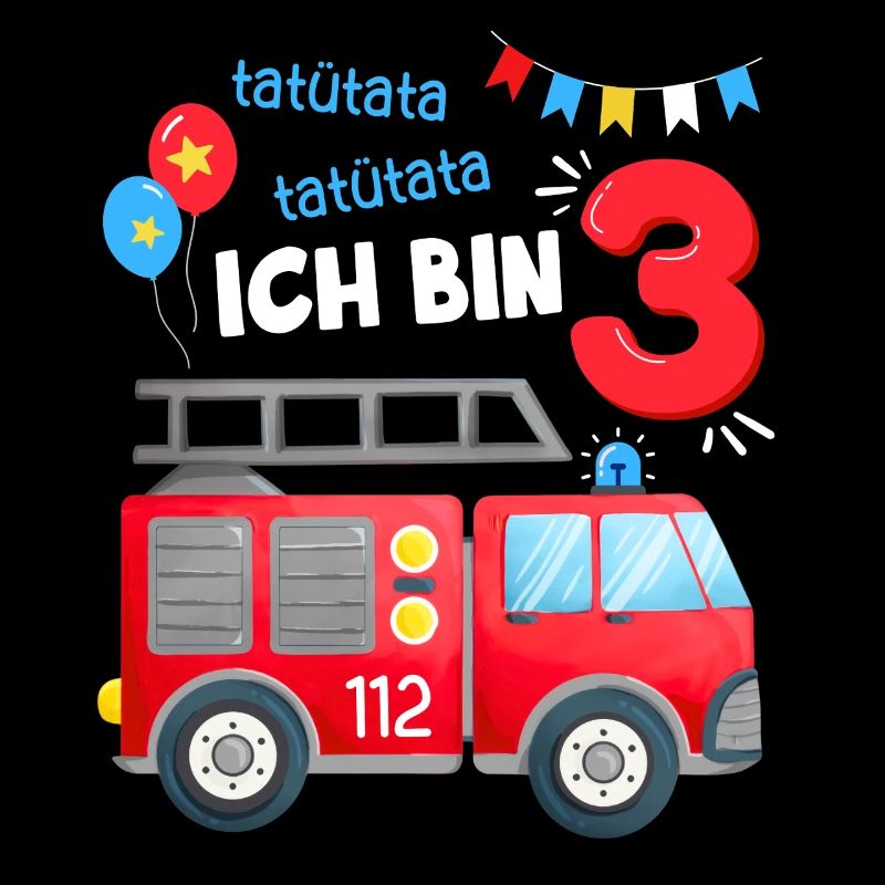 Birthday 3 Firefighter Boy | I'm three years old
