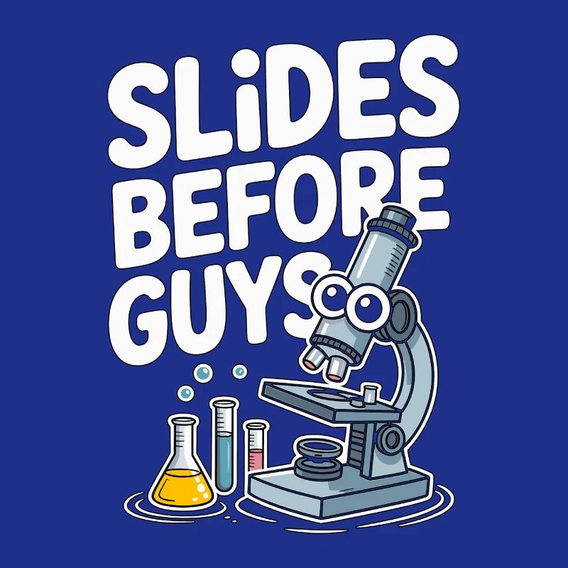 Lab Technician Slides Before Guys Laboratory Work