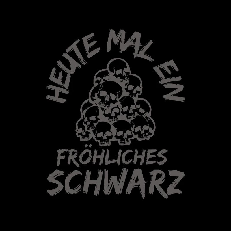 Heute mal ein fröhliches Schwarz-Gothic Skull