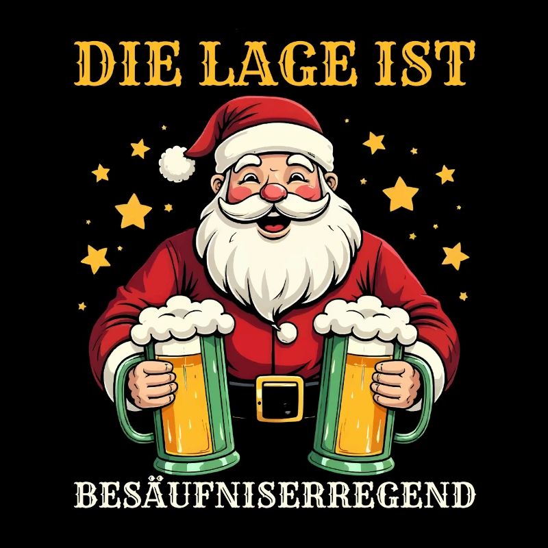 Weihnachtsmann Weihnachtszeit Bier Saufen Weihnach