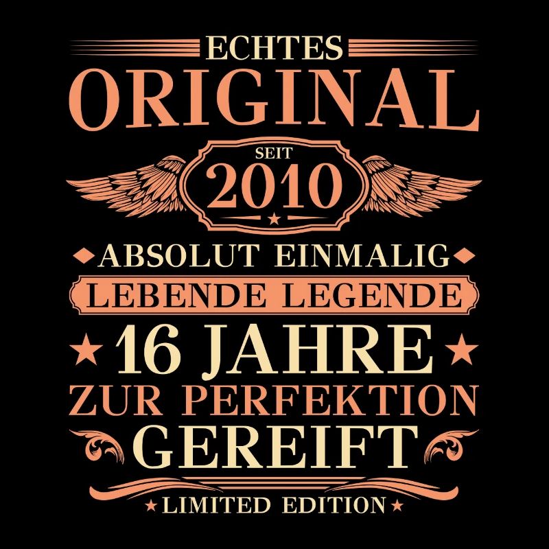 2010 Vintage Absolutely Unique 16th Birthday