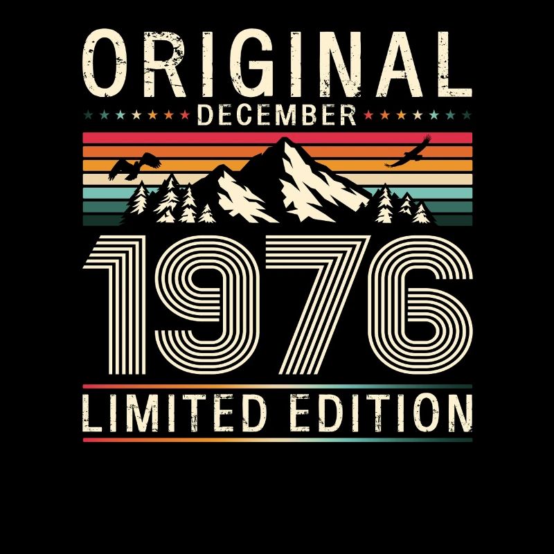 50th Birthday Original December Born 1976