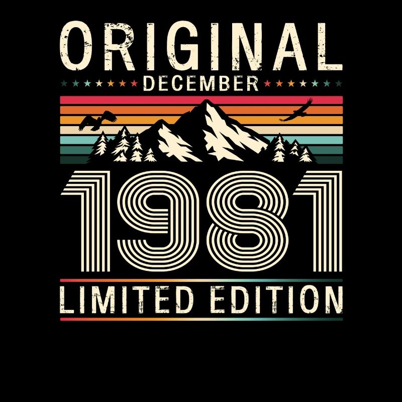 44e anniversaire Original Décembre Né en 1981
