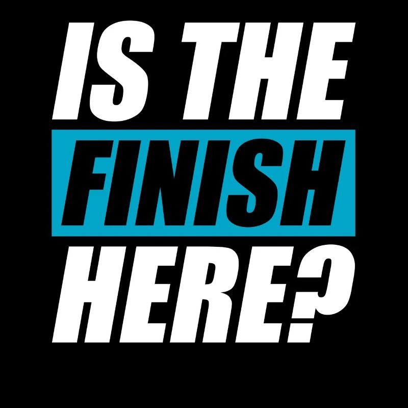 Is the finish here? funny running jogging runner
