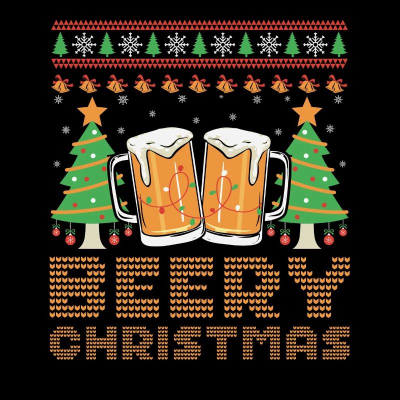 Beery Christmas Pull Moche Noël Bière Joyeux Noël