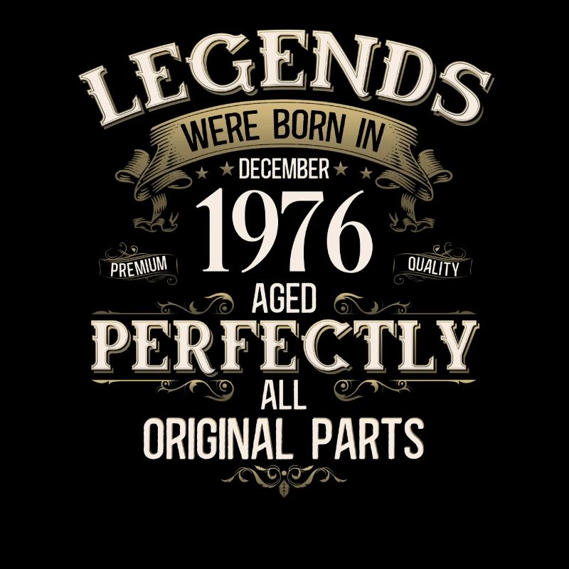 49th Birthday Legend December Vintage 1976