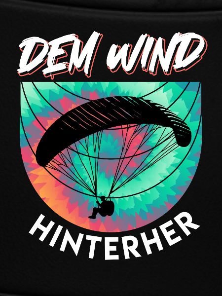 Gleitschirmflieger DEM WIND HINTERHER Lustig