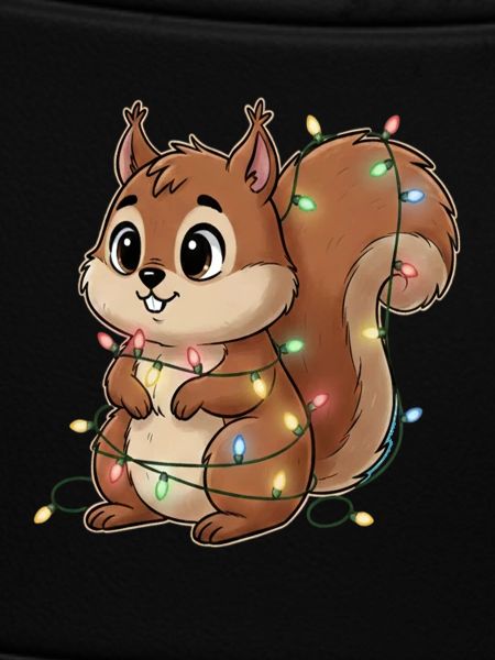 Lichterbehängtes Eichhörnchen