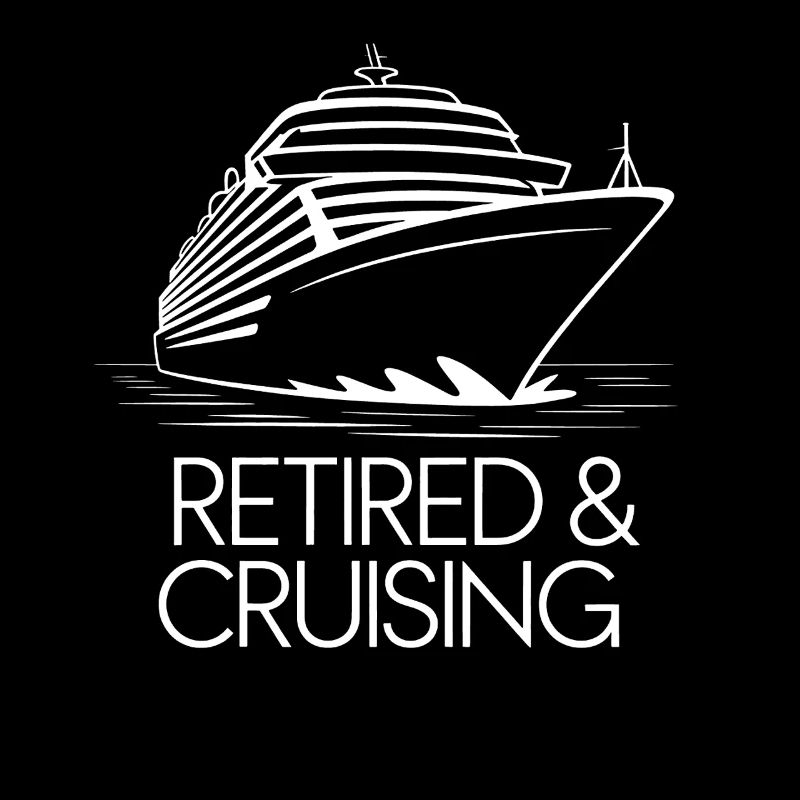 Vie de bateau de croisière et retraité Imprimé