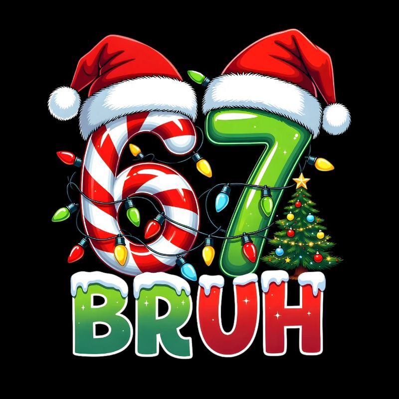 Bruh 67 cannes en sucre de Noël design