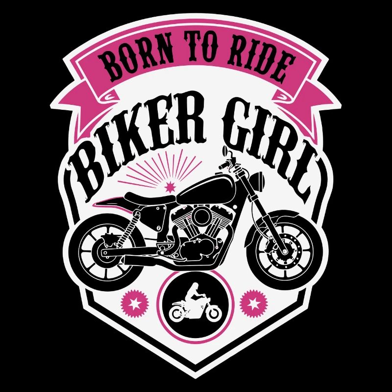 Biker Girl Motorcycle Shield