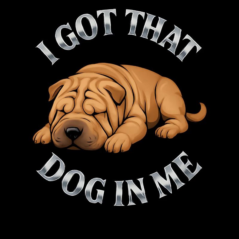 Shar Pei Hunde Humor Spruch Geschenkidee