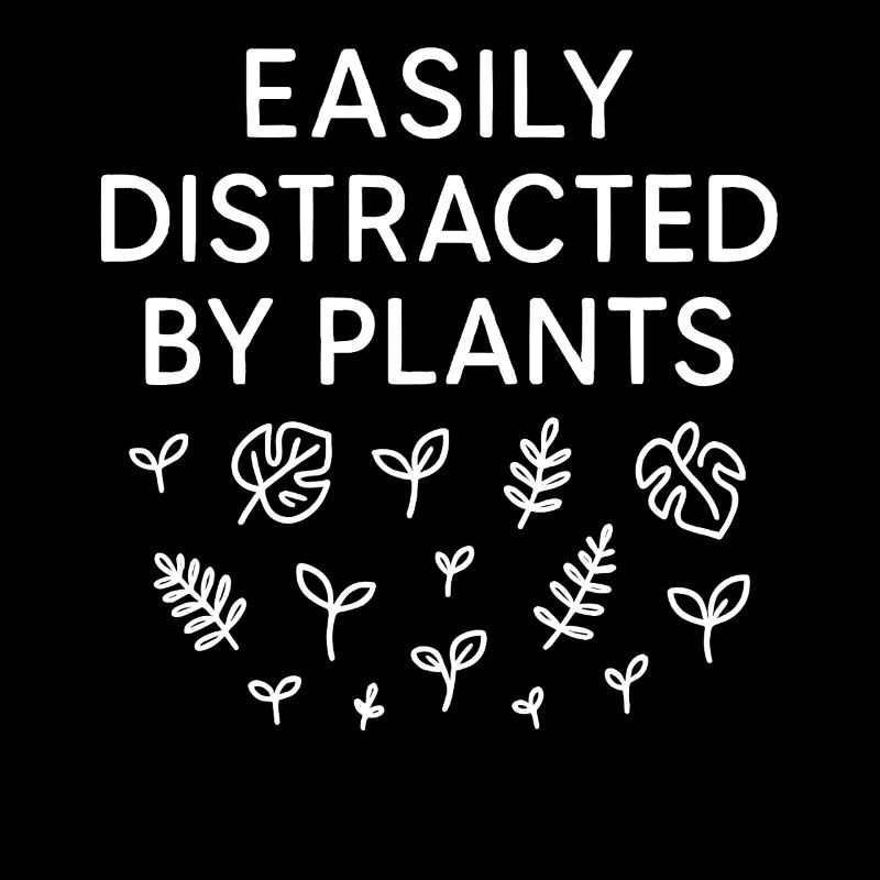 Facilement distrait par les feuilles des plantes