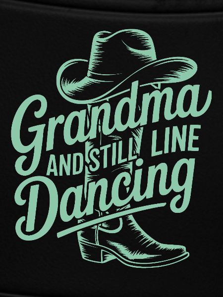 Großmutter tanzt Line-Dance