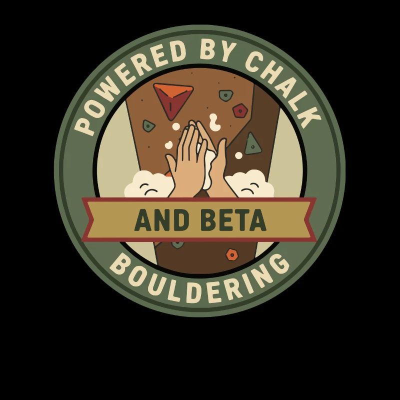 Powered By Chalk And Beta Bouldering Climbing