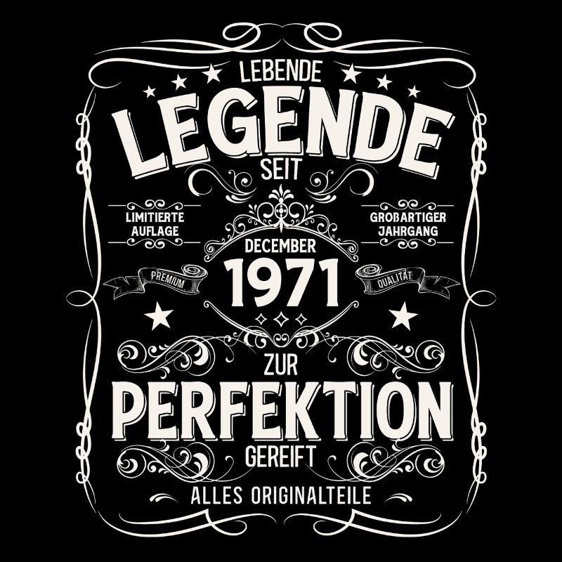 54e anniversaire Millésime décembre Millésime 1971