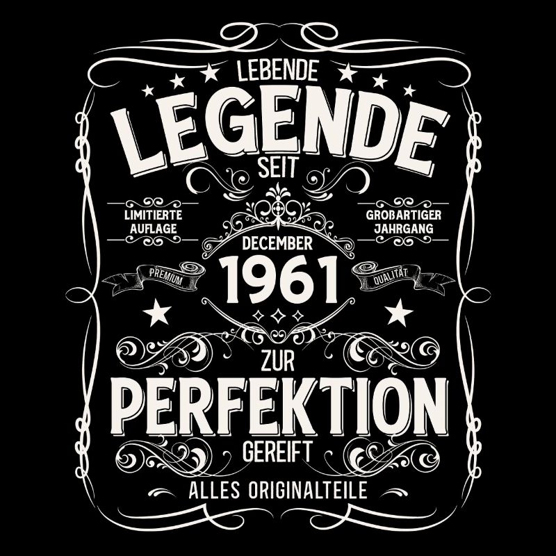 64e anniversaire Millésime décembre Millésime 1961