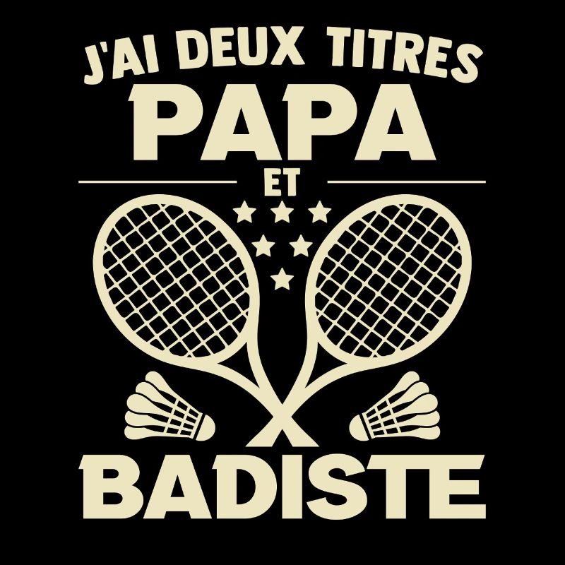Papa Badminton-Geschenk Geburtstag zum Vatertag