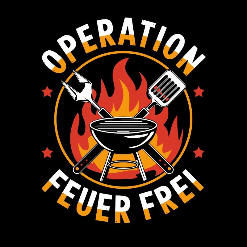 Motif maître de grill sans feu pour l’opération
