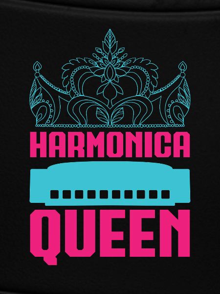 Funny Harmonica Player Queen Harmonica