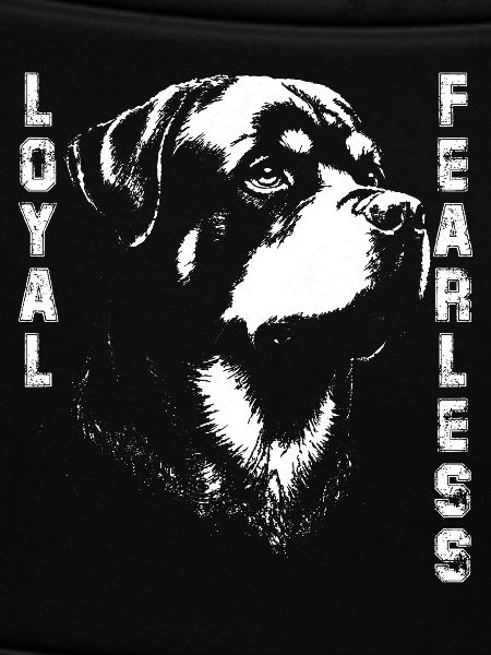 Treuer Rottweilerhund