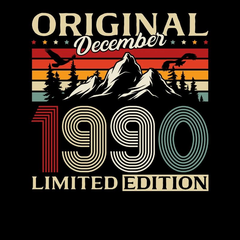 35e anniversaire Original Décembre Né en 1990