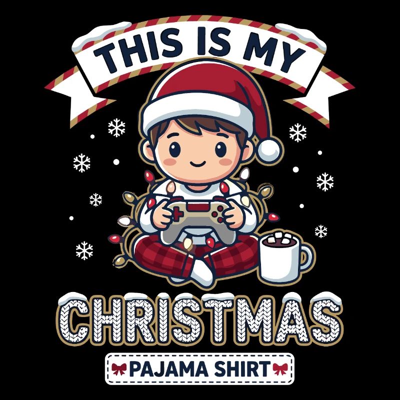 Weihnachtspyjama Gaming Lustig Geschenk Niedlich