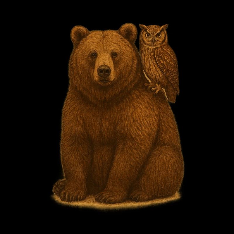 Bär und Eule