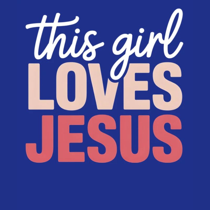 Mädchen liebt Jesus Gradientenschrift