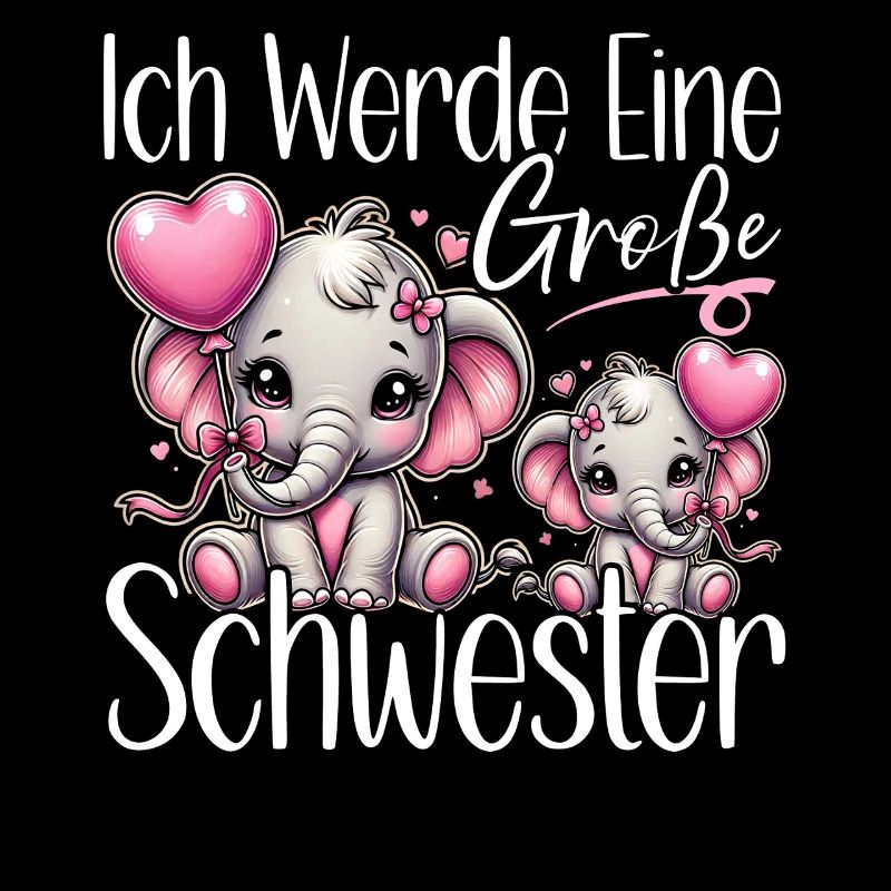 Große Schwester Elefanten Älteres Geschwisterkind