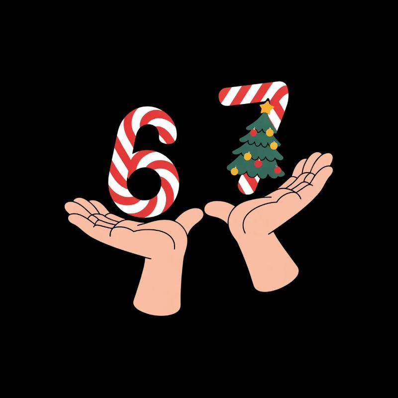 67 Motif drôle de mains de Noël