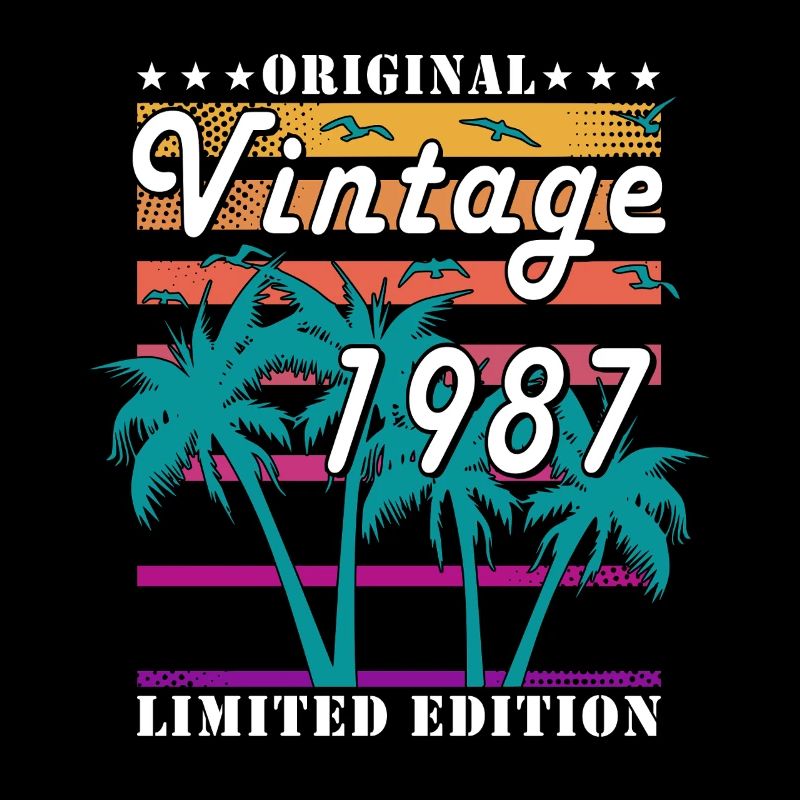 Vintage 1987 Tropical Palm Trees Limited