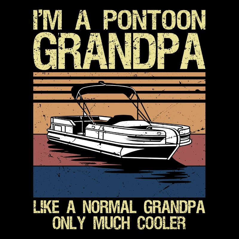 Conception cool de bateau ponton pour grand-père hommes pontoon
