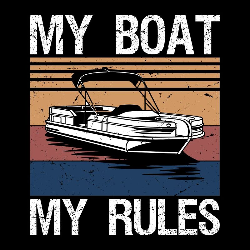 My Boat My Rules Funny Boating Captain Gift