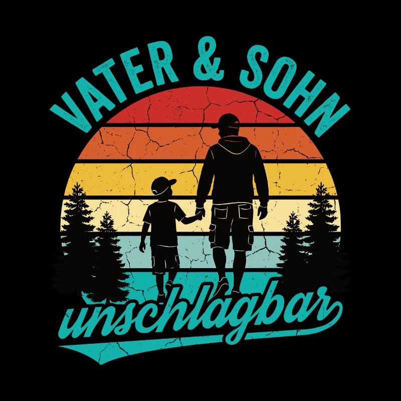 Father & Son Unbeatable – Emotional Retro Design