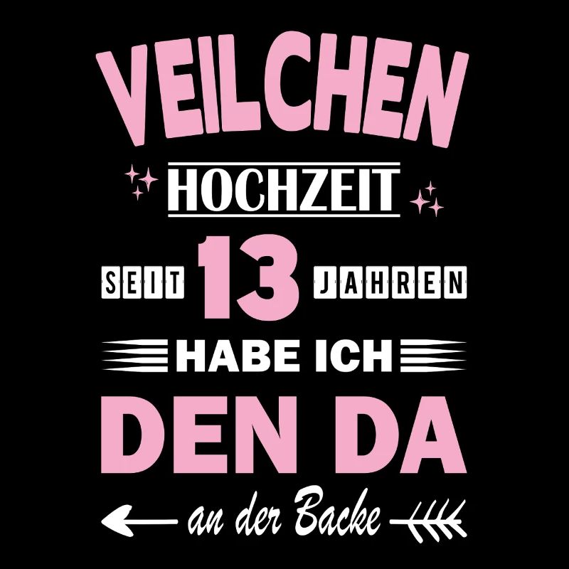 Veilchenhochzeit 13 Hochzeitstag Jahrestag Ehefrau