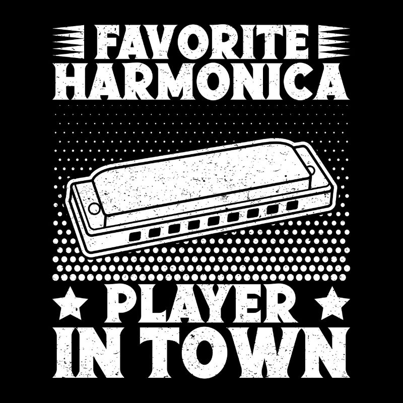 Harmonica Musican Favorite Player In Town