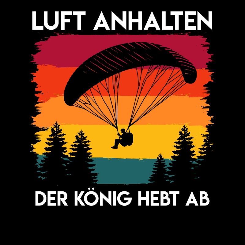 Gleitschirmflug LUFT ANHALTEN DER KÖNIG HEBT AB