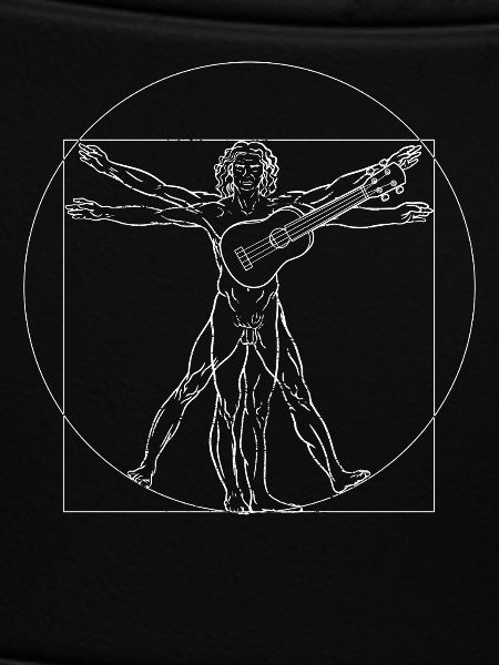 Hawaiian Ukulele Uke Vitruvian Man