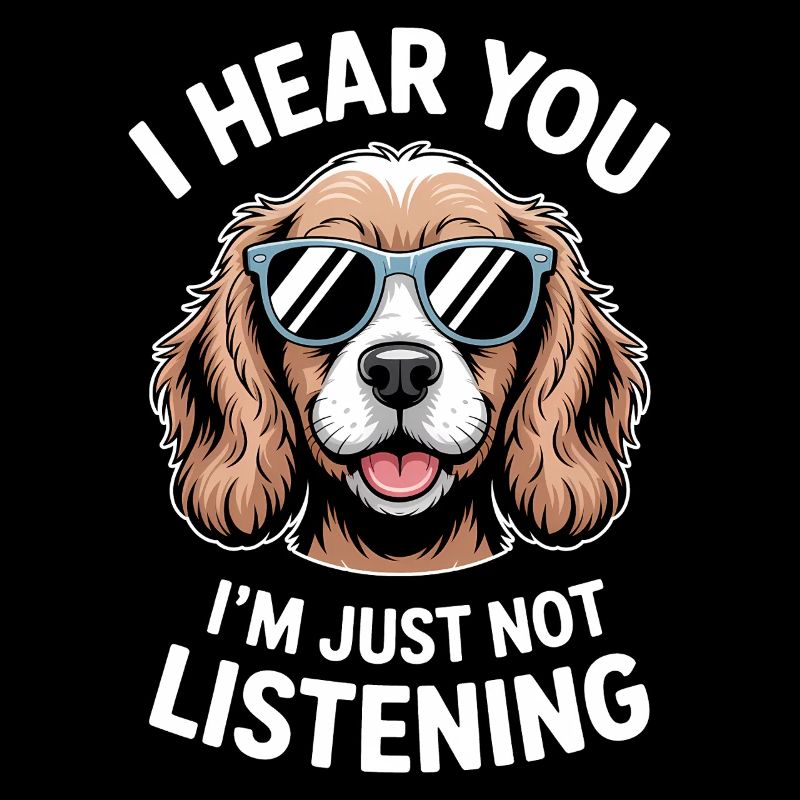 Cocker Spaniel faisant une blague Cadeau de cocker spaniel