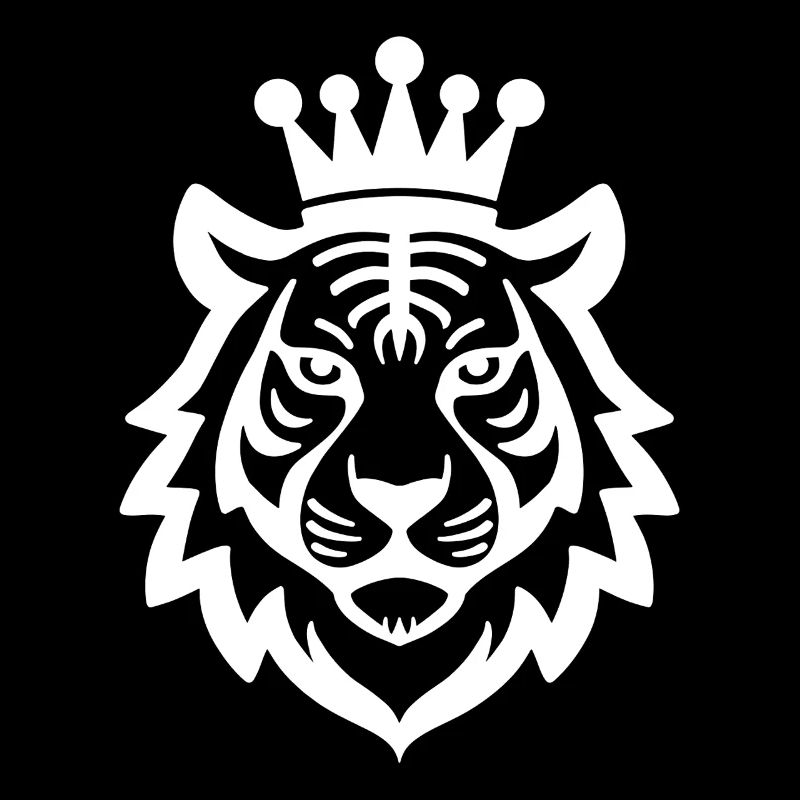 Tiger mit Krone König der Wildnis