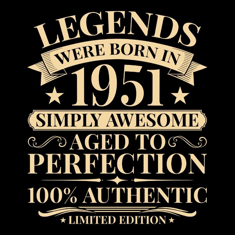 Anniversaire vintage 1951