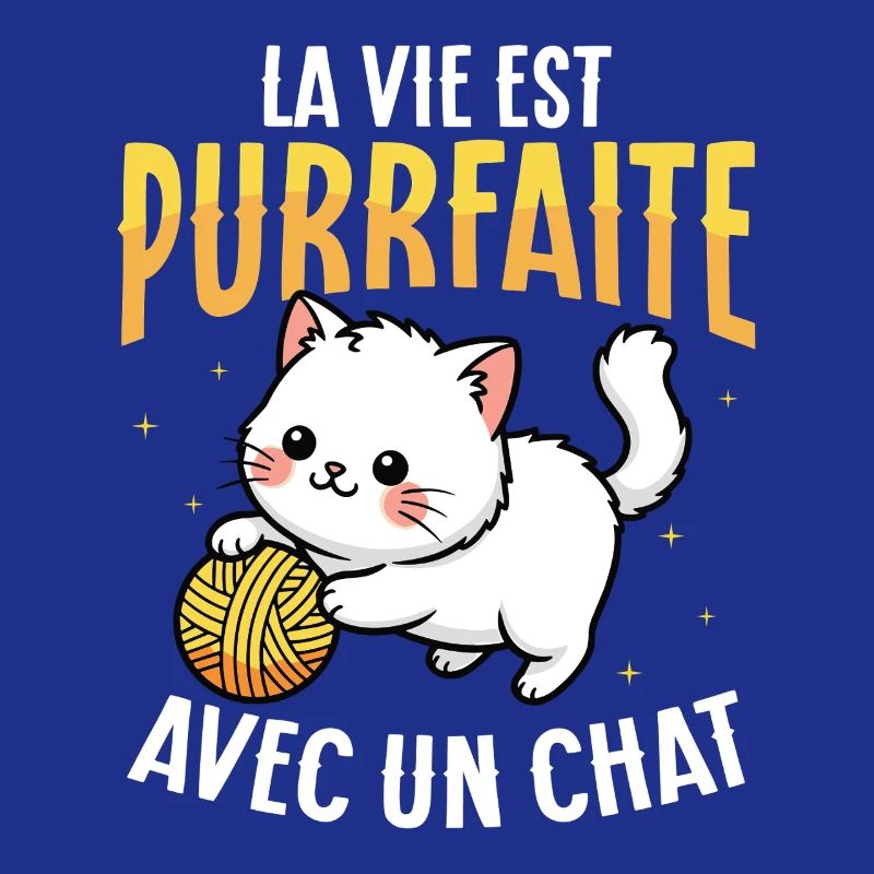 La vie ronronne avec un chat mignon