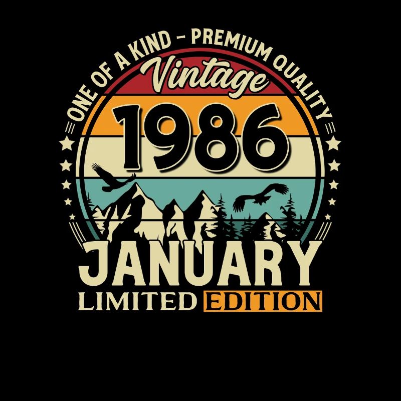 40e anniversaire Millésime de janvier 1986